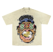 Load image into Gallery viewer, Drop shoulder Max Heavyweight off white T-Shirt  “Money Mann” oversized fit
