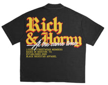 Load image into Gallery viewer, Max Heavyweight Black &quot;Rich Sex&quot; T-Shirt oversized fit
