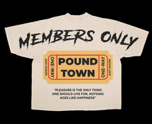 Load image into Gallery viewer, Off white  “Pound Town” Max Heavyweight&quot; T-Shirt DROP SHOULDER oversized fit
