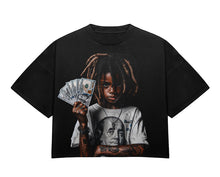 Load image into Gallery viewer, Black “Not Money” Max Heavyweight&quot; T-Shirt DROP SHOULDER oversized fit
