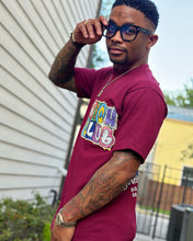 Load image into Gallery viewer, Max Heavyweight BURGUNDY &quot;Rich Club&quot; T-Shirt
