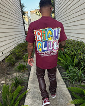 Load image into Gallery viewer, Max Heavyweight BURGUNDY &quot;Rich Club&quot; T-Shirt
