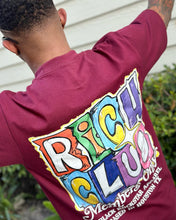 Load image into Gallery viewer, Max Heavyweight BURGUNDY &quot;Rich Club&quot; T-Shirt
